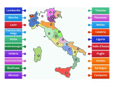 LE REGIONI D'ITALIA