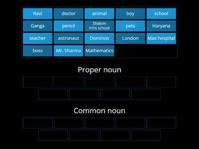 COMMON AND PROPER NOUNS