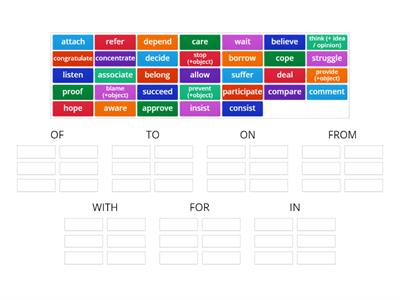 Dependent Prepositions - Verbs (FCE)