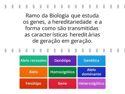 Genética - definição de conceitos
