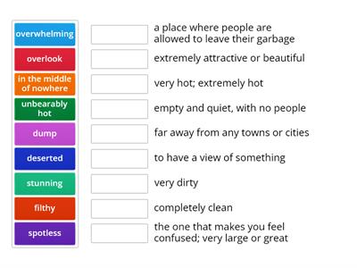 Accommodation Vocabulary B2 