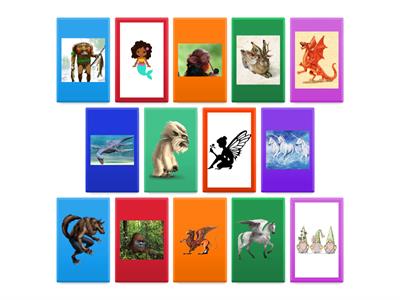 Flip Tiles Mythical Creatures