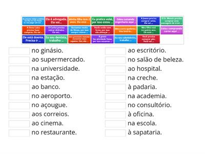 Aonde? Vocabulário de cidade