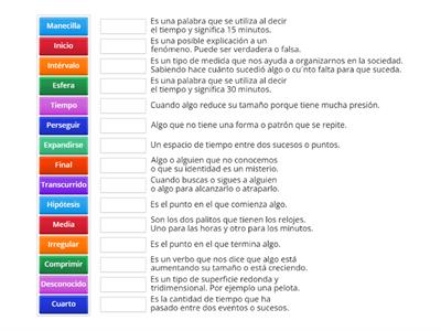 Palabras de la Semana 5 (Q3W5) - Emparejar