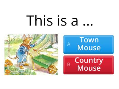 A Town Mouse and a Country Mouse (part 1)