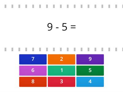 Subtraction Fluency Practice (9s)