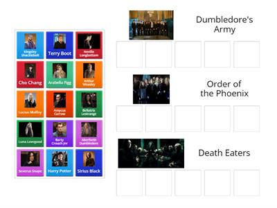 Dumbledore's Army, Order of the Phoenix or Death Eater?