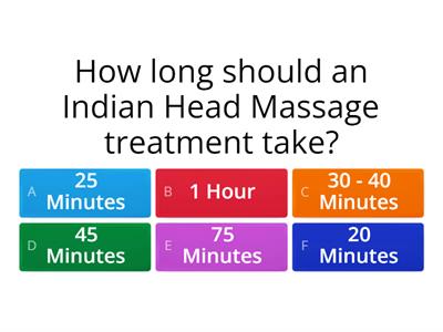 Indian Head Massage Quiz