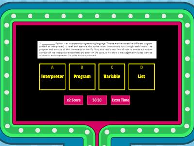 Vocabulary about Python