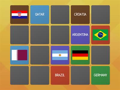 FIFA World Cup 2022 - Puzzle (flag and country)