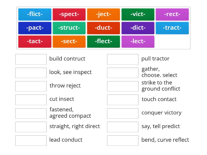 3.3 Complex Base wd/ ct Latin Base Definitions - Match up