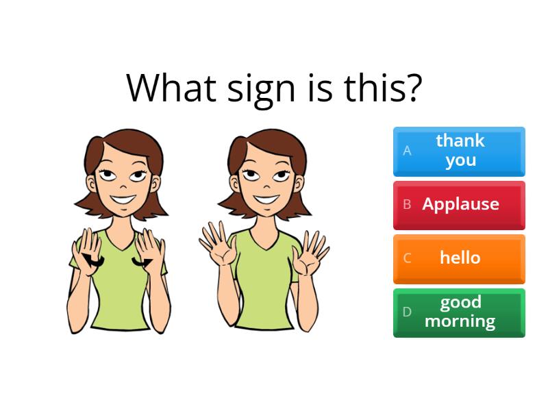 What sign is this? Sign Language - Quiz