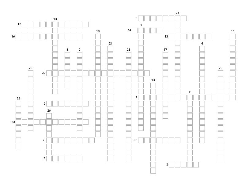 Crucigrama 1a crossword