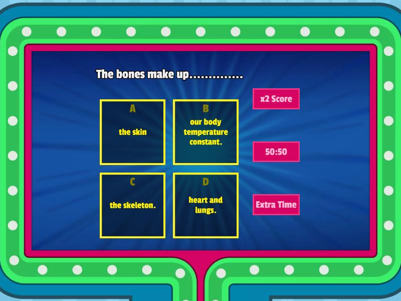 My body - Gameshow quiz