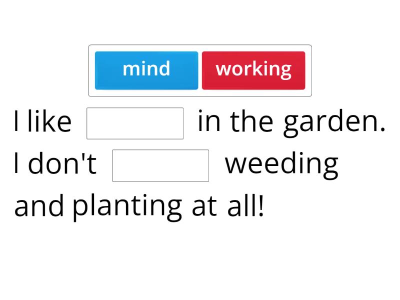 Expressing likes/dislikes - Complete the sentence