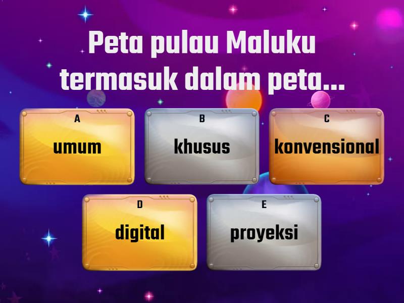 Unsur Peta Kuis - Quiz