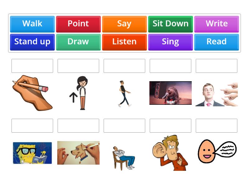 Classroom Language | 2nd Grade - Match up