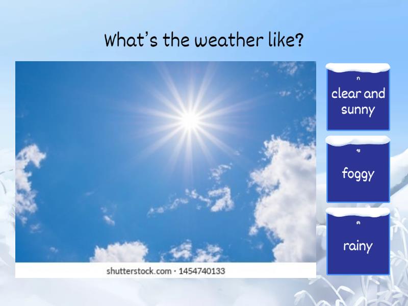 What's the weather like? - Quiz