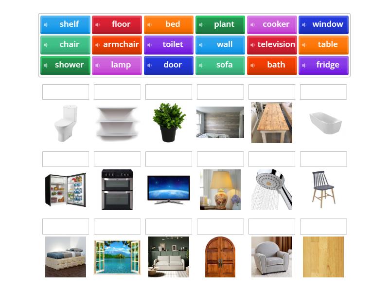 Speakout A1 furniture - Match up