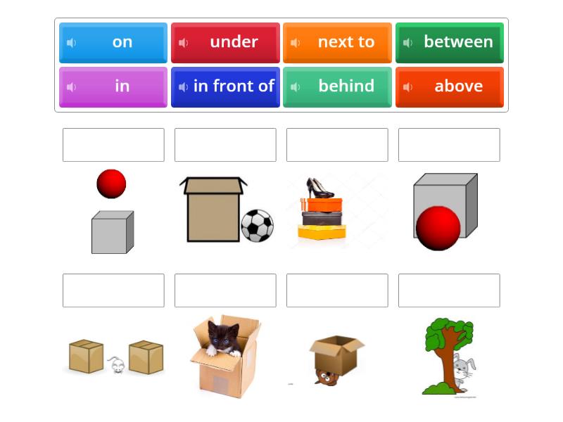 Prepositions - Match up