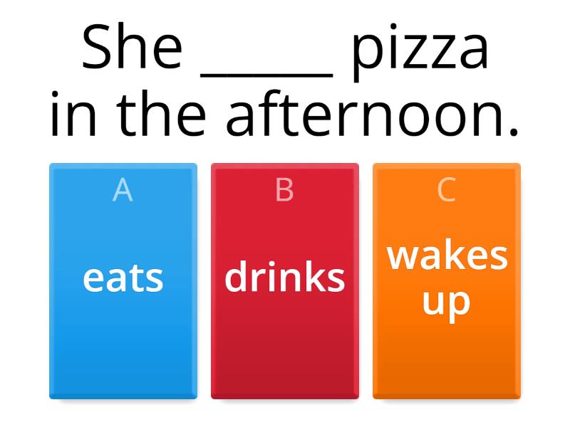 SIMPLE PRESENT HE SHE IT - Quiz