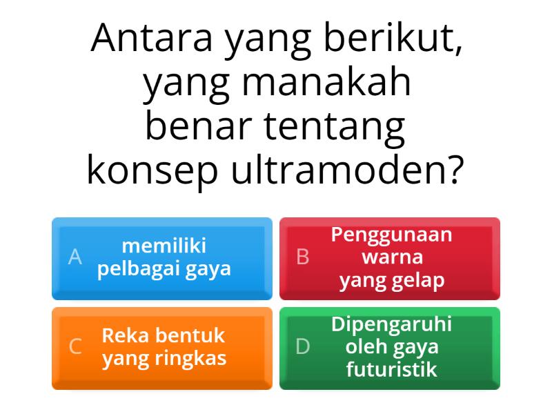 Pilih Jawapan Yang Benar. - Quiz