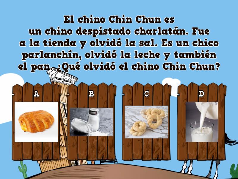 El chino Chin Chun - Quiz