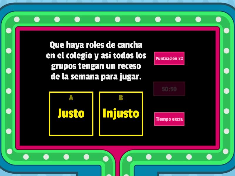 Situaciones Justas E Injustas (La Virtud De La Justicia) - Concurso De ...