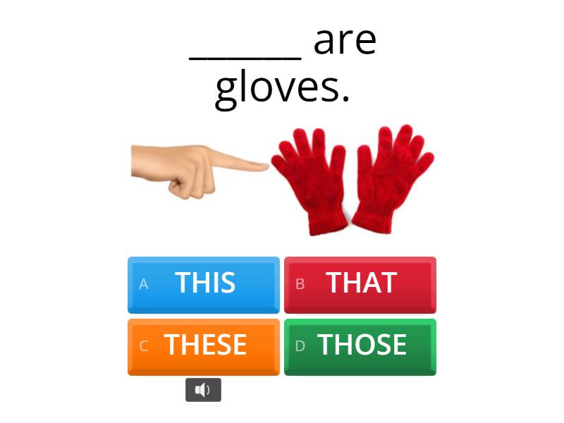 THIS / THAT / THESE / THOSE with sound - Questionário