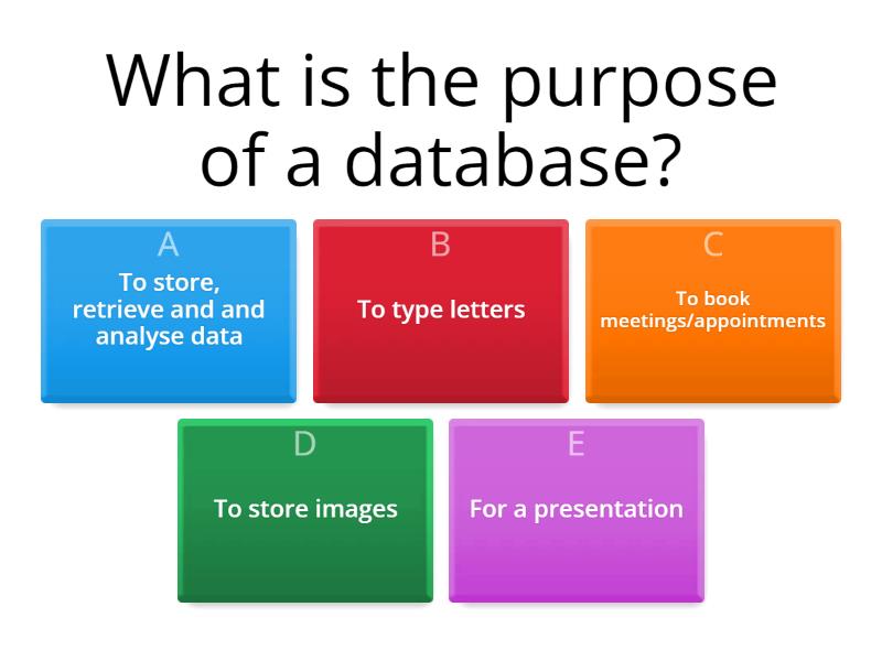 Databases - Quiz