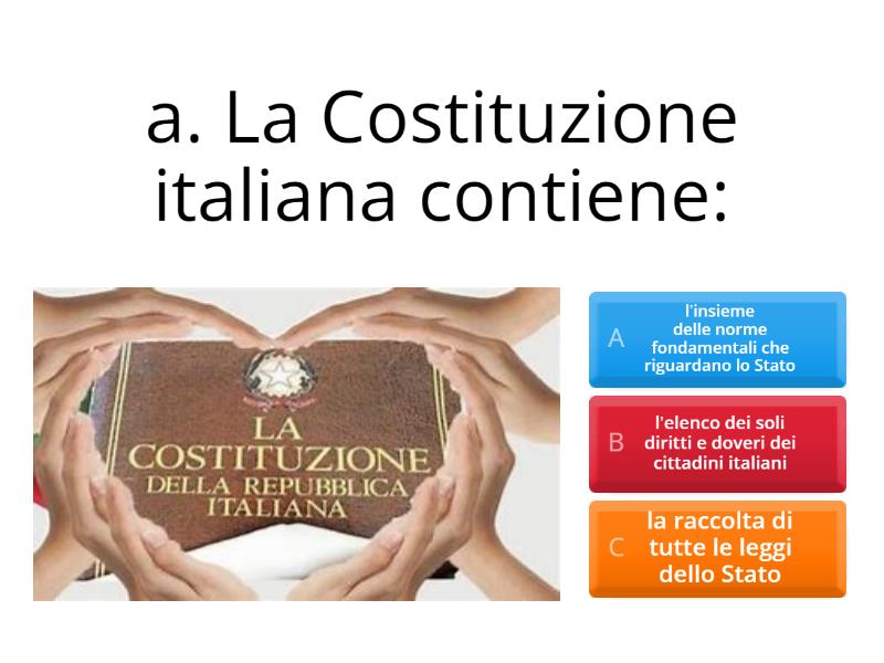 LA COSTITUZIONE - Quiz