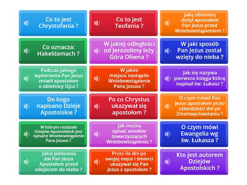 Dzieje Apostolskie Test Z Odpowiedziami 01_1A Dzieje Apostolskie - Flip tiles