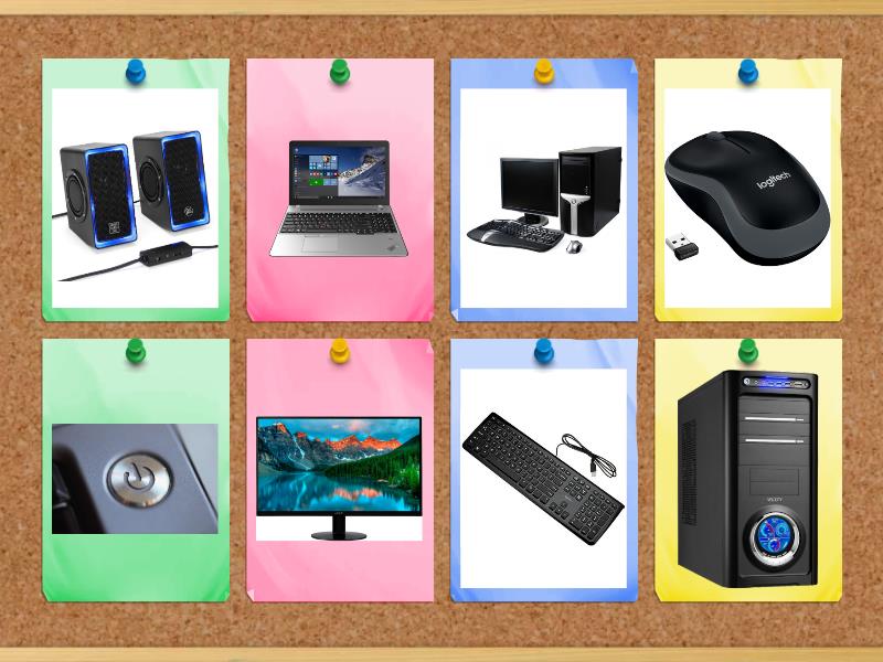 Parts of computer - Flip tiles
