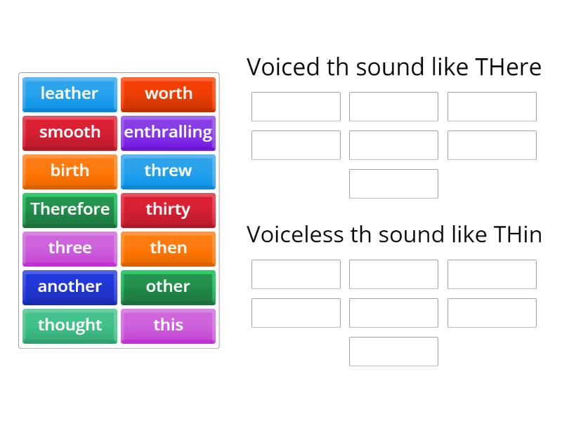 Which th- sound? Voiceless th- like THIN or voiced th- like THERE ...