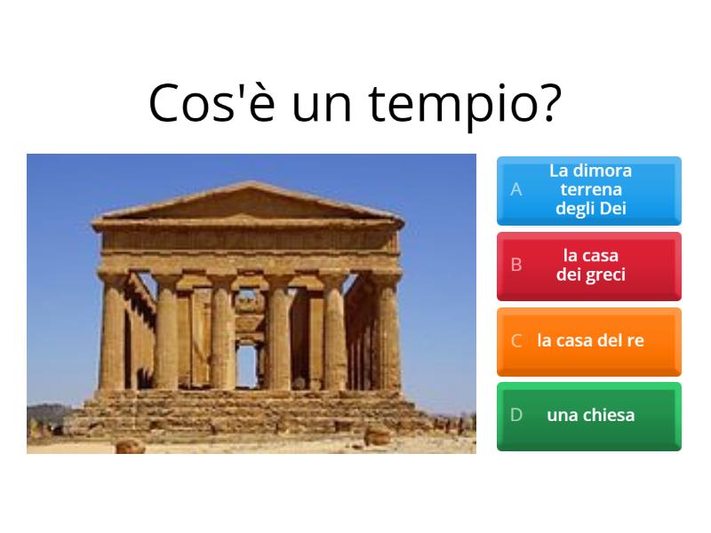  il Tempio greco Quiz