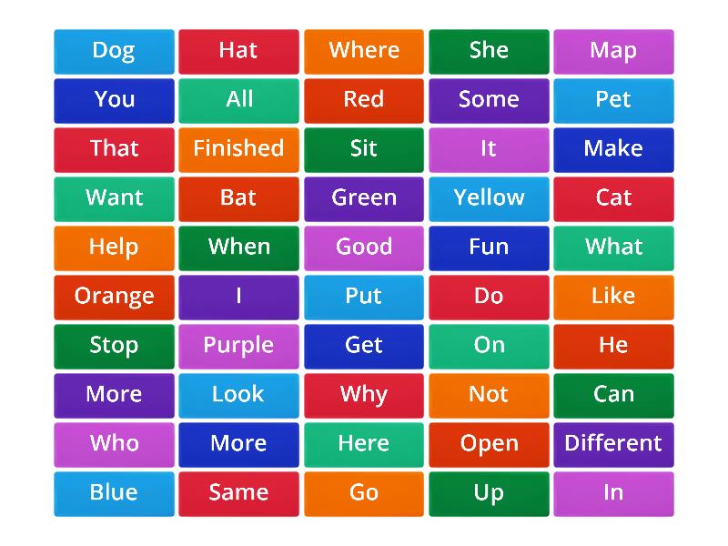 Word Wall - Flip tiles