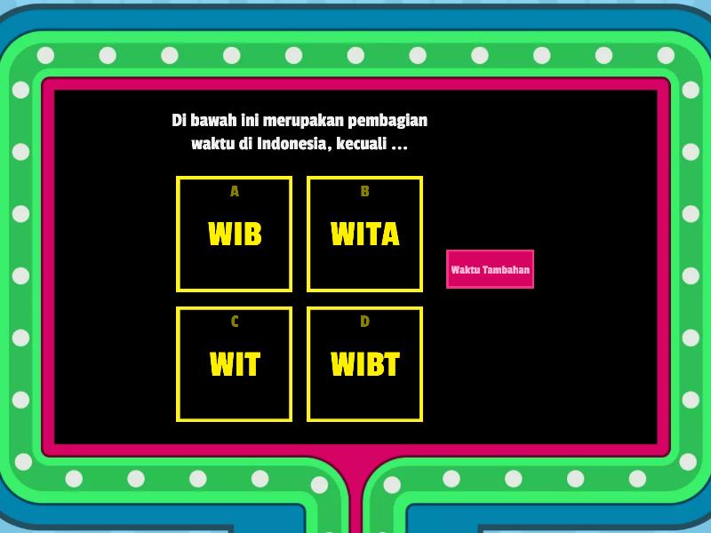 ROTASI DAN REVOLUSI BUMI - Gameshow Quiz