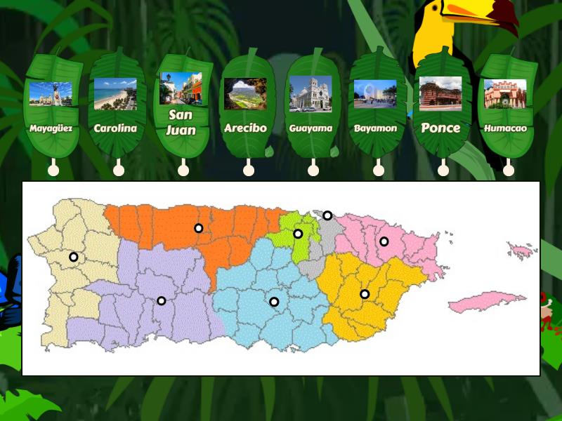 PR Districts - Labelled diagram