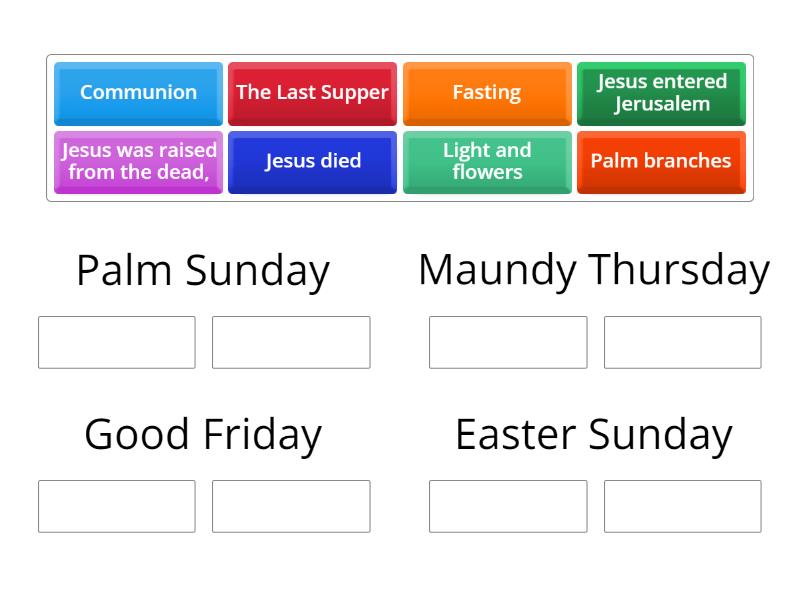 Easter - Group sort