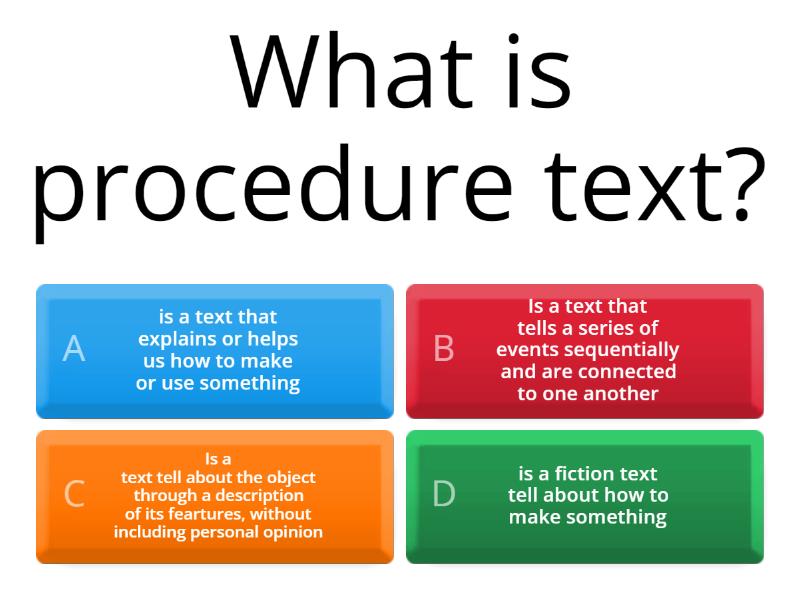 procedure-text-quiz