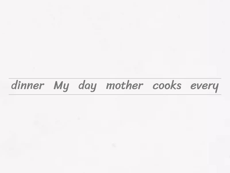 Present Simple Continuous Future Unjumble