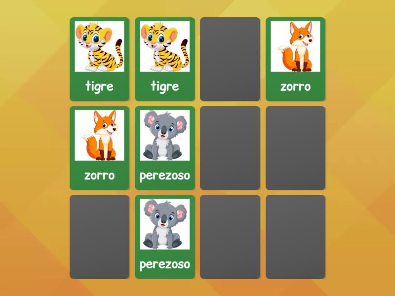 Encuentra los pares - Matching pairs