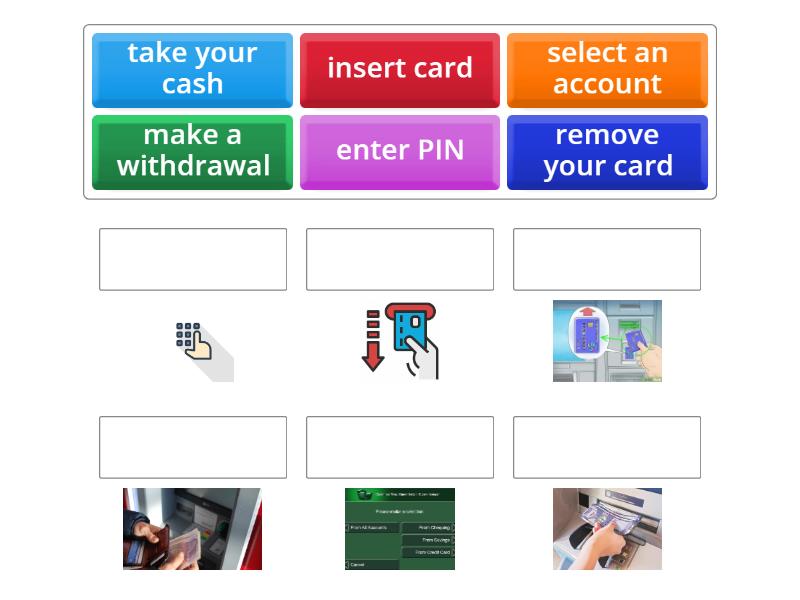 banking verbs Match up