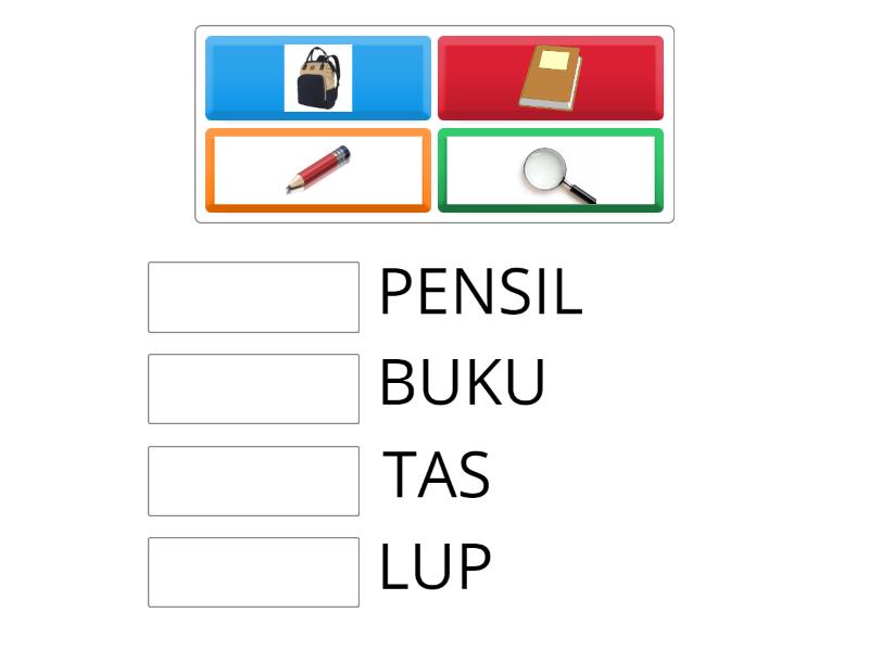 Mencocokkan nama dan gambar - Match up