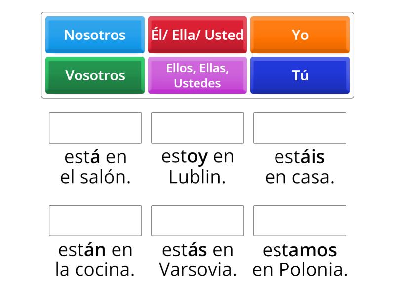 VERBO ESTAR - Match up