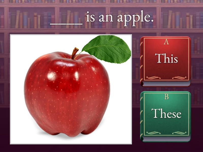 Demonstrative Pronouns This That These Those Quiz