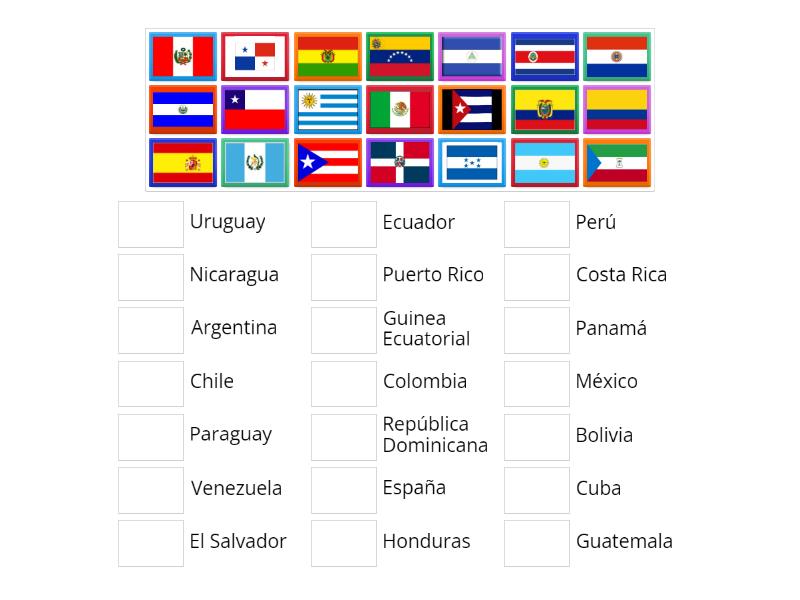 Las Banderas Hispanohablantes - Match up