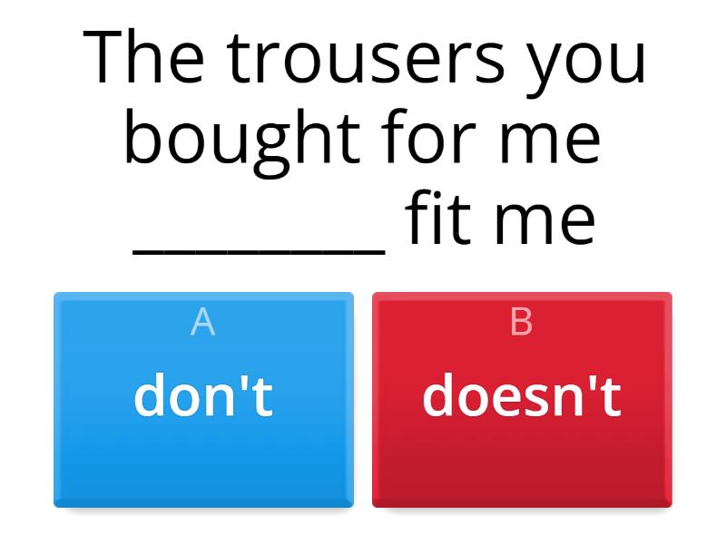 SUBJECT AND VERB AGREEMENTS - Quiz