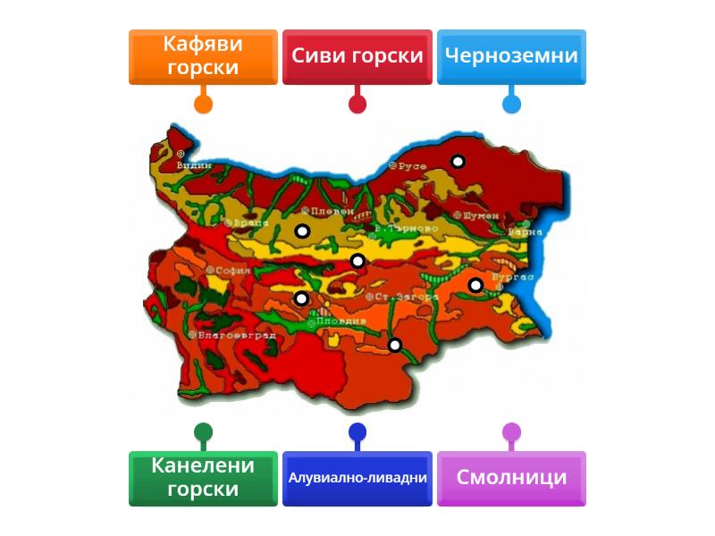 Почви в България - Labelled diagram
