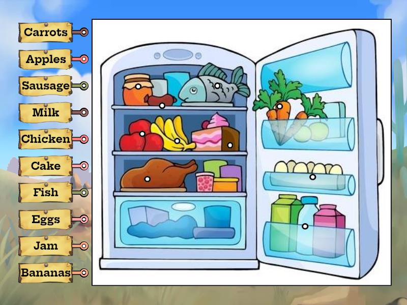 What is in this Refrigerator? - Labelled diagram